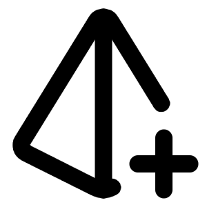 Pyramid Plus Icon from Tabler Line Set