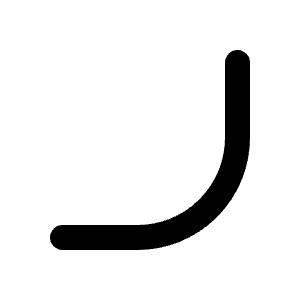 Radius Bottom Right Icon from Tabler Line Set