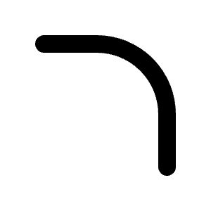 Radius Top Right Icon from Tabler Line Set