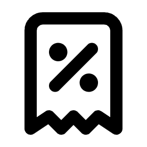 Receipt Tax Icon from Tabler Line Set