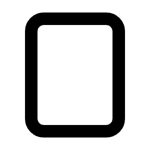 Rectangle Vertical Icon from Tabler Line Set