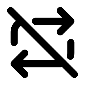 Repeat Off Icon from Tabler Line Set