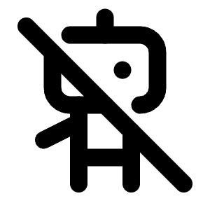 Robot Off Icon from Tabler Line Set