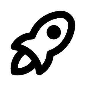 Rocket Icon from Tabler Line Set