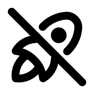 Rocket Off Icon from Tabler Line Set