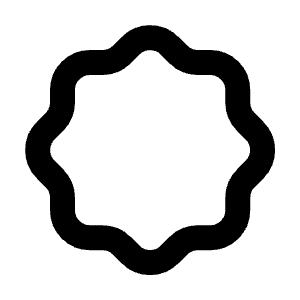 Rosette Icon from Tabler Line Set