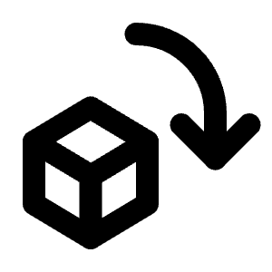 Rotate 3d Icon from Tabler Line Set