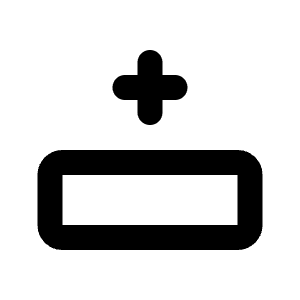 Row Insert Top Icon from Tabler Line Set