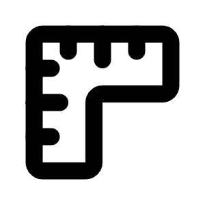 Ruler Icon from Tabler Line Set