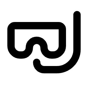 Scuba Mask Icon from Tabler Line Set