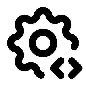 Settings Code Icon from Tabler Line Set