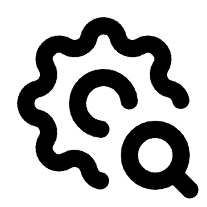 Settings Search Icon from Tabler Line Set