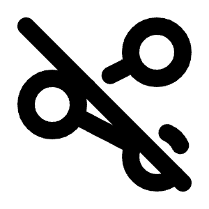 Share Off Icon from Tabler Line Set