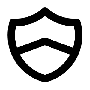 Shield Chevron Icon from Tabler Line Set