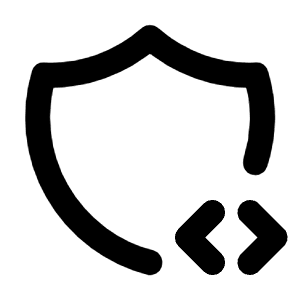 Shield Code Icon from Tabler Line Set