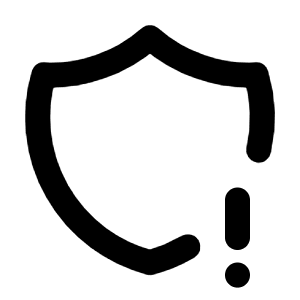 Shield Exclamation Icon from Tabler Line Set