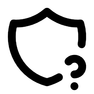 Shield Question Icon from Tabler Line Set