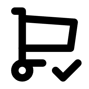 Shopping Cart Check Icon from Tabler Line Set