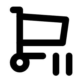 Shopping Cart Pause Icon from Tabler Line Set