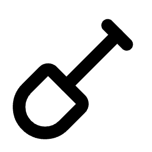 Shovel Icon from Tabler Line Set