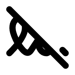Signature Off Icon from Tabler Line Set