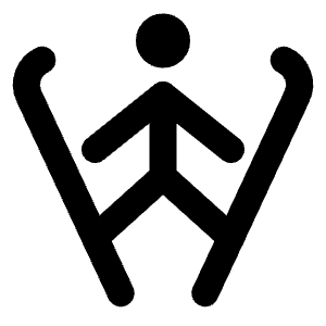 Ski Jumping Icon from Tabler Line Set