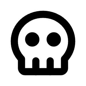 Skull Icon from Tabler Line Set