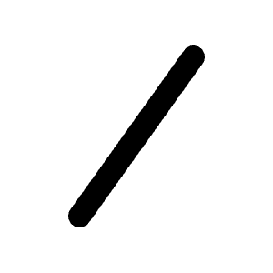 Slash Icon from Tabler Line Set