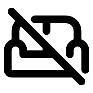 Sofa Off Icon from Tabler Line Set