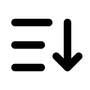 Sort Descending Icon from Tabler Line Set