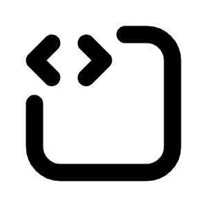 Source Code Icon from Tabler Line Set