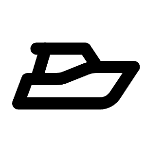 Speedboat Icon from Tabler Line Set