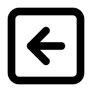 Square Arrow Left Icon from Tabler Line Set