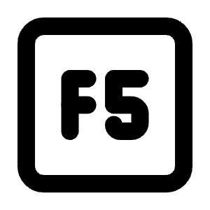 Square F5 Icon from Tabler Line Set