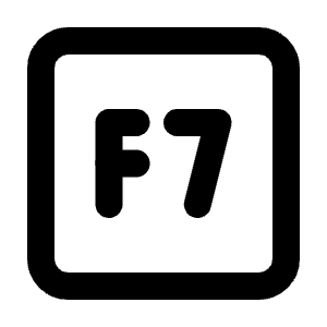 Square F7 Icon from Tabler Line Set