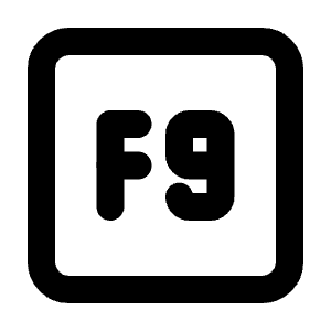 Square F9 Icon from Tabler Line Set