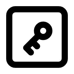 Square Key Icon from Tabler Line Set