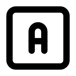 Square Letter A Icon from Tabler Line Set