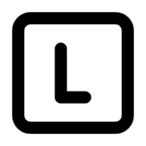 Square Letter L Icon from Tabler Line Set