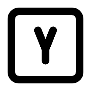 Square Letter Y Icon from Tabler Line Set
