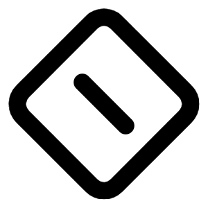 Square Rotated Forbid 2 Icon from Tabler Line Set