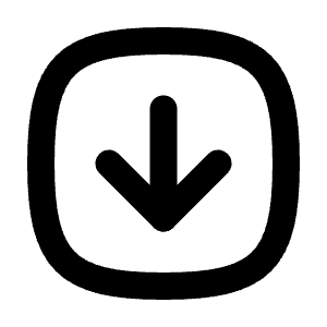 Square Rounded Arrow Down Icon from Tabler Line Set