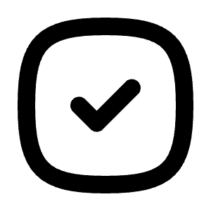 Square Rounded Check Icon from Tabler Line Set