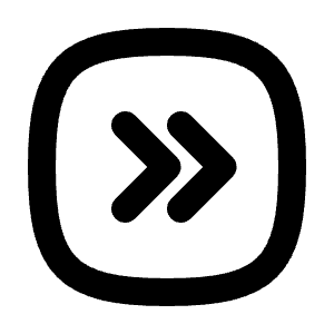 Square Rounded Chevrons Right Icon from Tabler Line Set