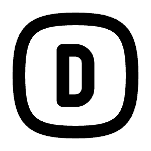 Square Rounded Letter D Icon from Tabler Line Set