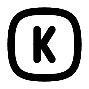 Square Rounded Letter K Icon from Tabler Line Set