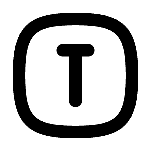 Square Rounded Letter T Icon from Tabler Line Set