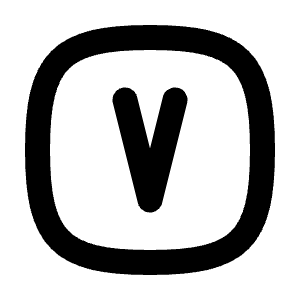 Square Rounded Letter V Icon from Tabler Line Set