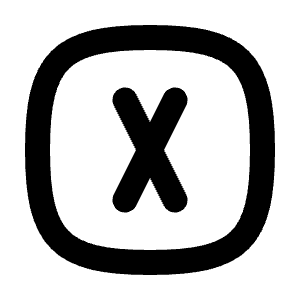 Square Rounded Letter X Icon from Tabler Line Set