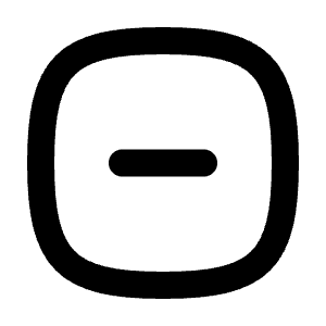 Square Rounded Minus Icon from Tabler Line Set
